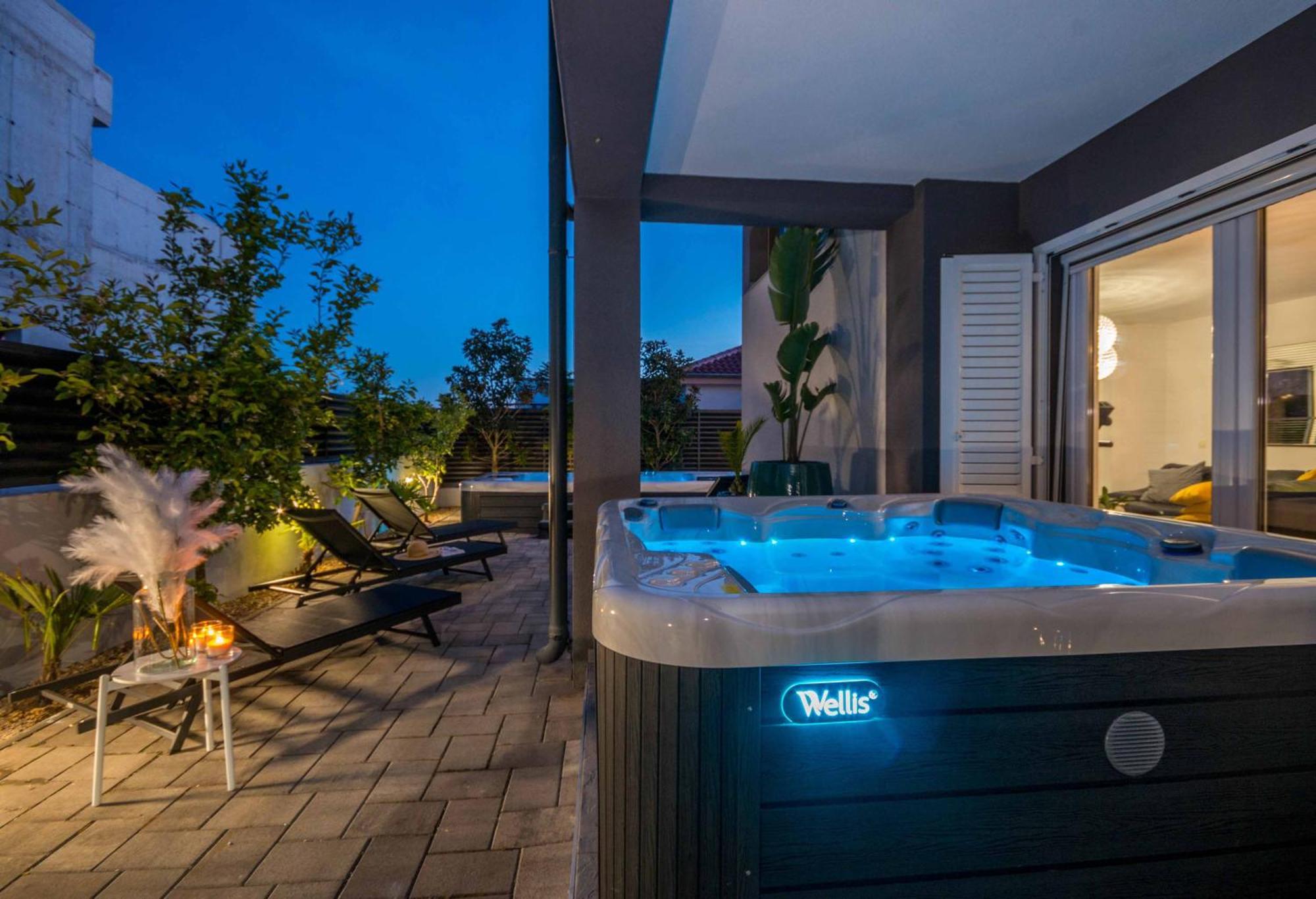 House With Pool Ledenko Apartment Biograd Na Moru Bagian luar foto