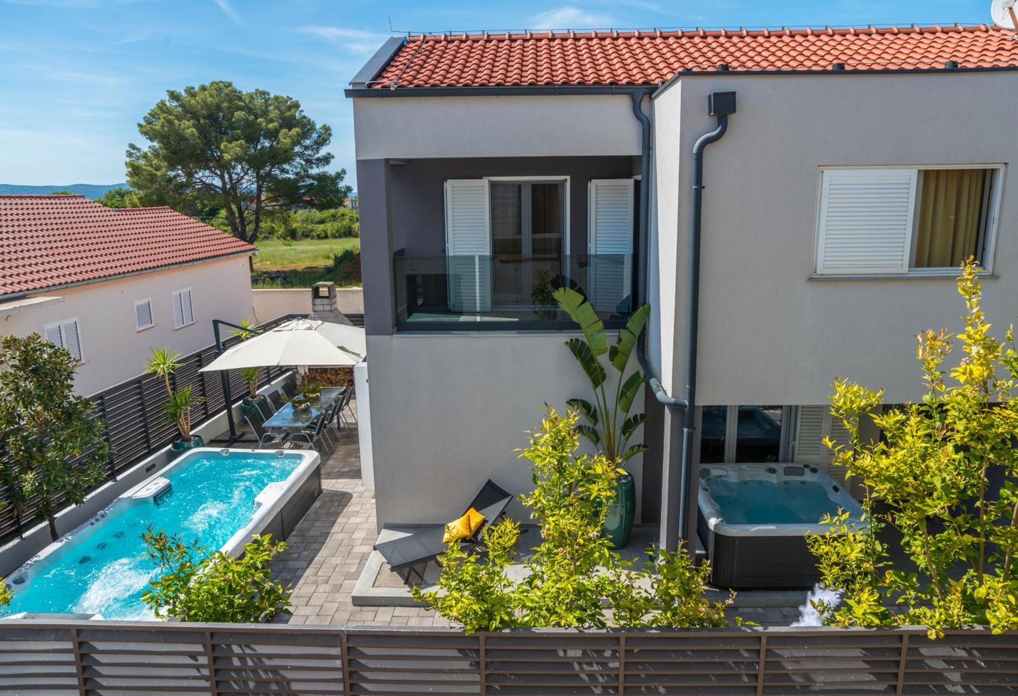 House With Pool Ledenko Apartment Biograd Na Moru Bagian luar foto