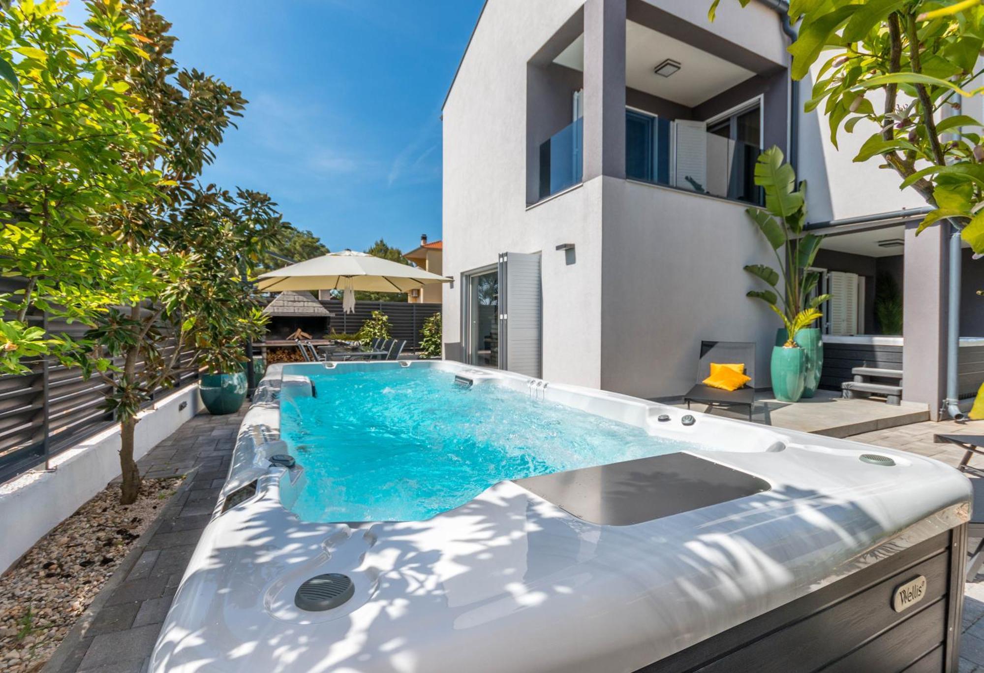 House With Pool Ledenko Apartment Biograd Na Moru Bagian luar foto